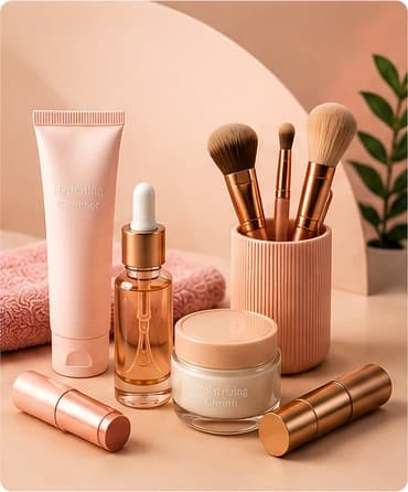 Editorial visual for beauty shopping